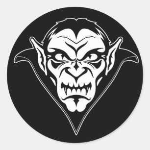 Sticker Rond Vampire