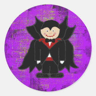 Sticker Rond Vampire Halloween Enveloppe sceaux