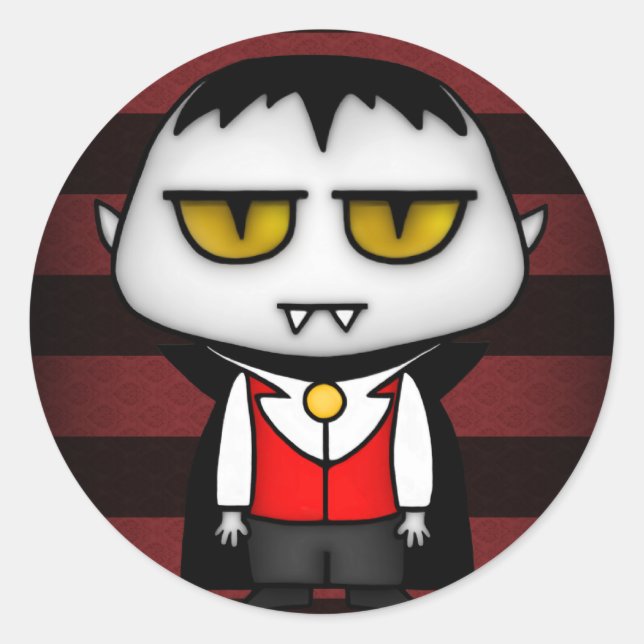 Sticker Rond Vampire junior (Devant)