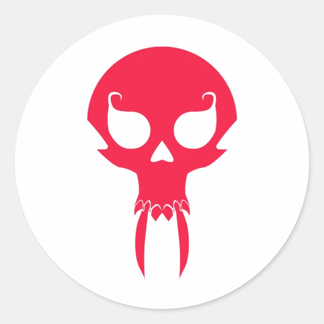 STICKER ROND VAMPIRE ROUGE (Devant)