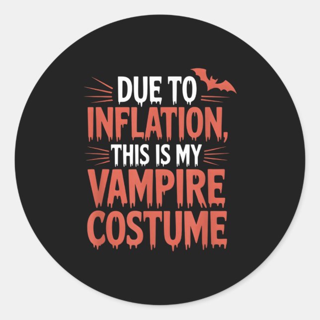 Sticker Rond Vamre Costume  (Devant)