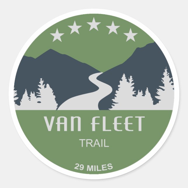 Sticker Rond Van Fleet Trail Floride (Devant)