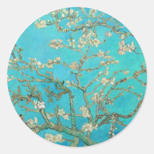 Sticker Rond Van Gogh Almond Blossoms (Devant)