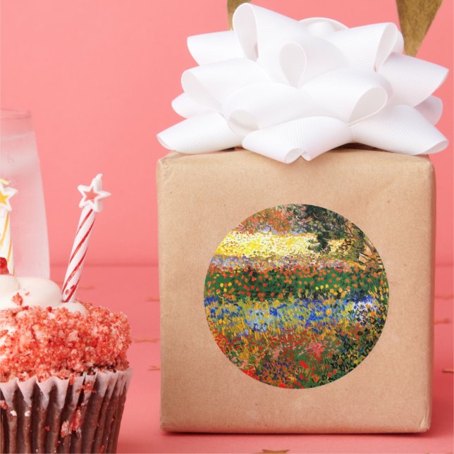 Sticker Rond Van Gogh - Jardin à Arles (Fête)