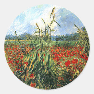 Sticker Rond Van Gogh - Oreilles vertes du blé
