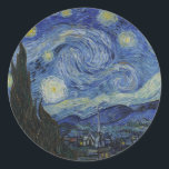 Sticker Rond Van Gogh // Starry Night<br><div class="desc">Nuit Van Gogh Starry</div>