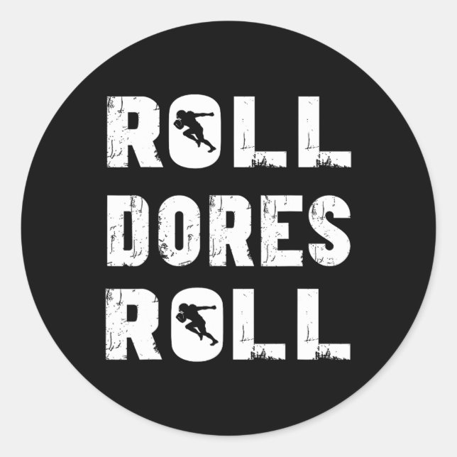 Sticker Rond Vanderbilt Football Roll Dores Roll  (Devant)