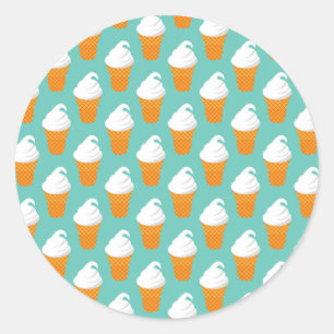 Sticker Rond Vanilla Ice Cream