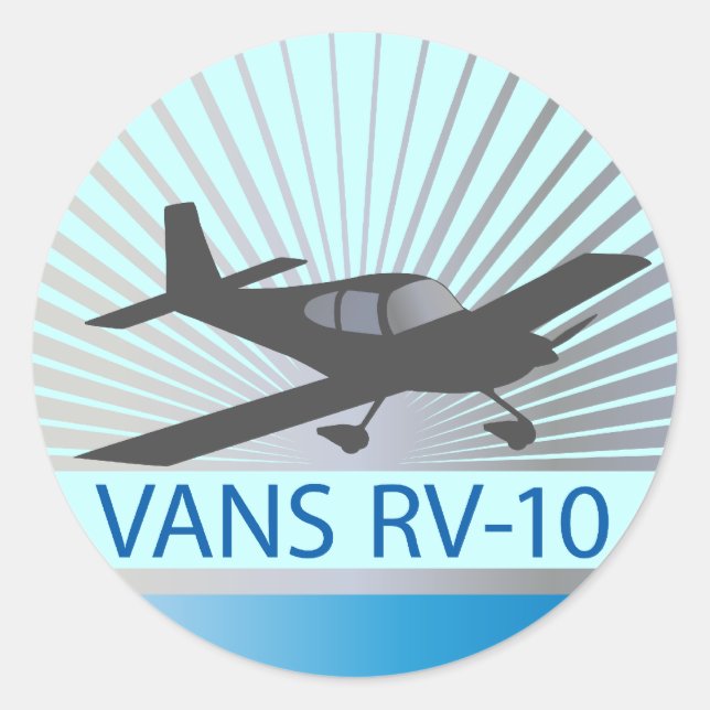 Sticker Rond Vans RV-10 (Devant)