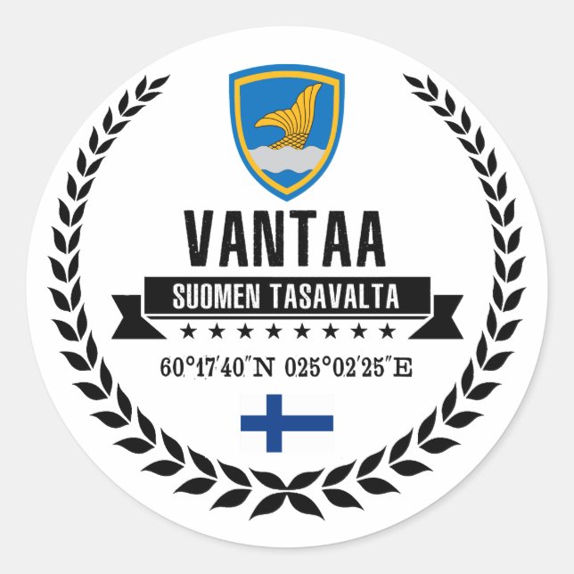 Sticker Rond Vantaa (Devant)