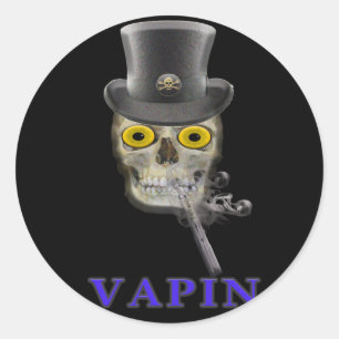 Sticker Rond Vaping (homonymie)