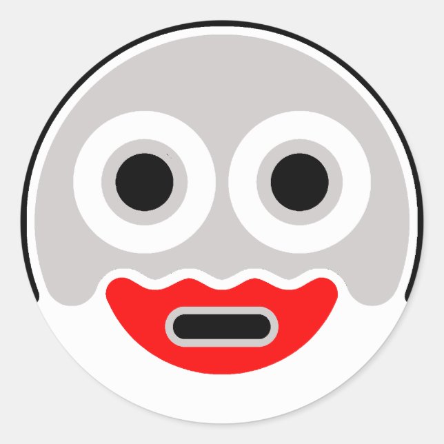 Sticker Rond Variation collante Katchka-Po Clupkitz (Devant)