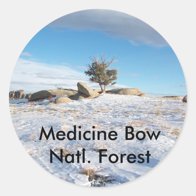 Sticker Rond Vaudewoo - WY, USA (Devant)