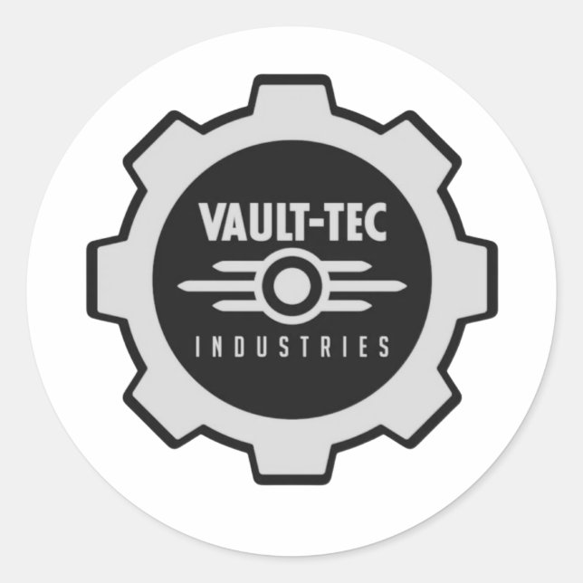 Sticker Rond Vault-Tech (Devant)
