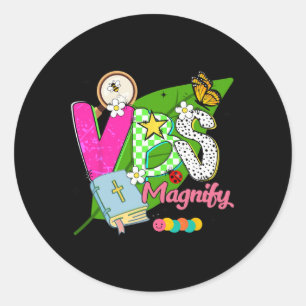 Sticker Rond Vbs 2025 Aventure des insectes les plus petits gro