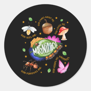 Sticker Rond Vbs 2025 Magnifié Les Insects Les Plus Petits Aven