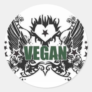Sticker Rond Vegan