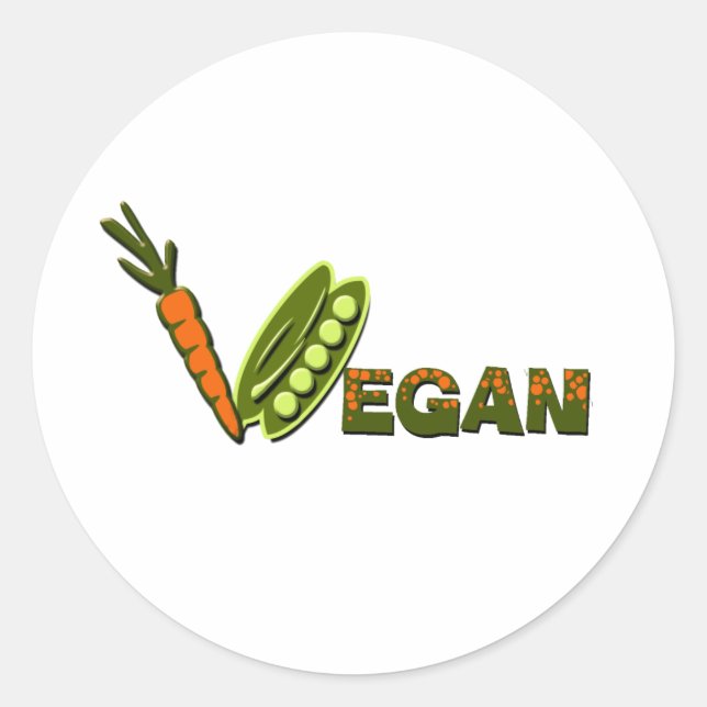 Sticker Rond Vegan 2 (Devant)