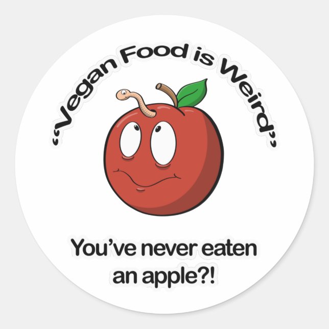 Sticker Rond Vegan Food (Devant)