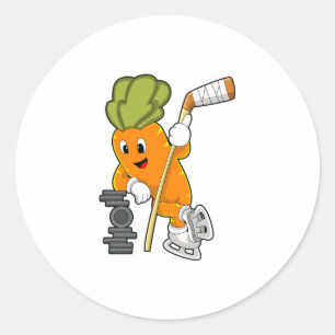 Sticker Rond Vegan Ice Hockey