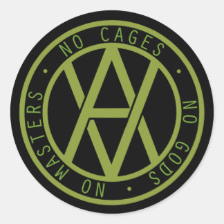 Sticker Rond Veganarchie