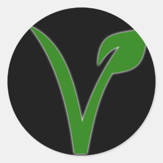 Sticker Rond Végétarisme