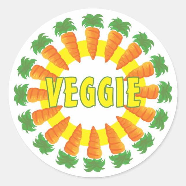 Sticker Rond Veggie (Devant)