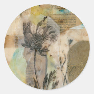 Sticker Rond Vellum Floral II