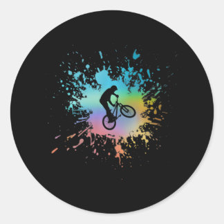 Sticker Rond Vélo Bmx cool pour halfpipe avec belle Roue BMX