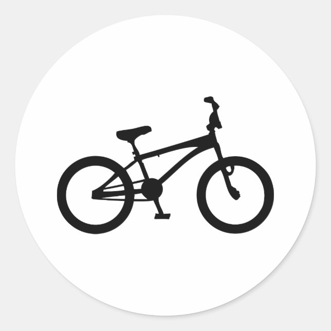 Sticker Rond vélo bmx noir (Devant)