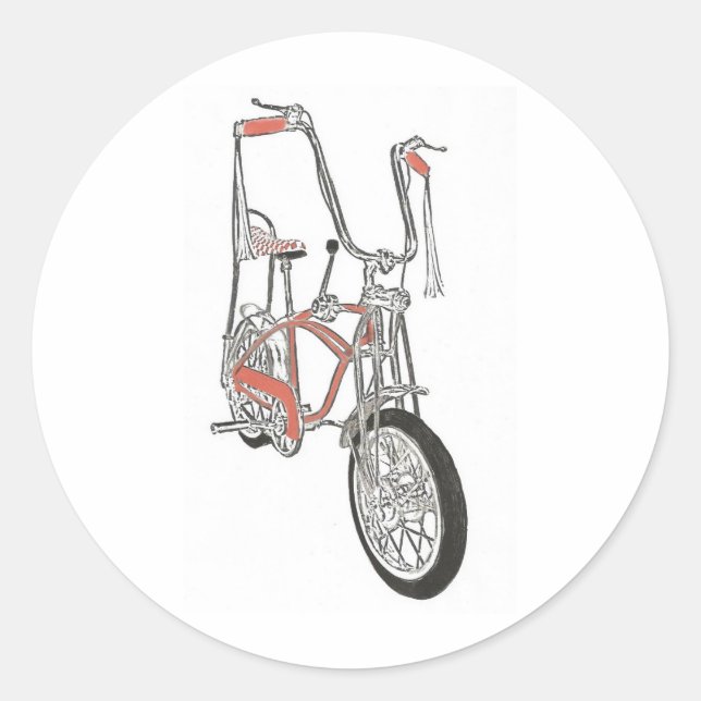 Sticker Rond Vélo classique Schwinn Orange Krate 60's (Devant)