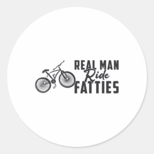 Sticker Rond Vélo de graisse Vélo Véritable Homme Ride Vélos Vé