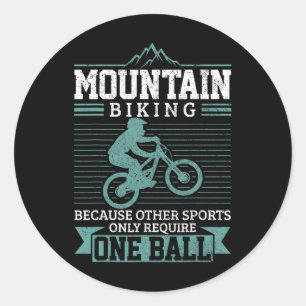Sticker Rond Vélo de Montagne Mtb VTT Drôle Cadeau de Vélo