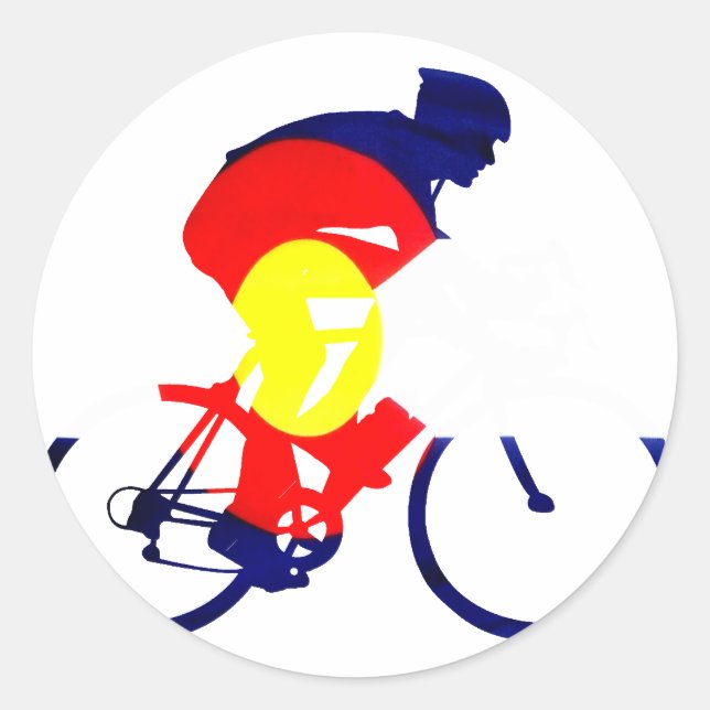 Sticker Rond Vélo du Colorado (Devant)