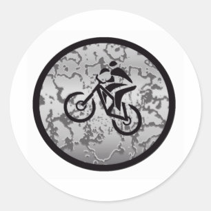Sticker Rond Vélo NOIR GRAY
