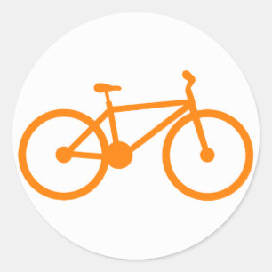 Sticker Rond Vélo orange