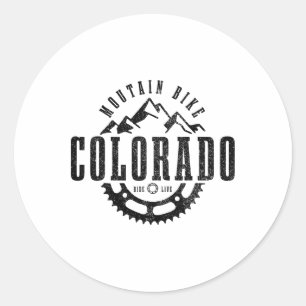 Sticker Rond Vélo tout terrain Colorado Mtb VTT Descente Vélo V
