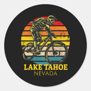 Sticker Rond Vélo tout terrain Lake Tahoe Nevada _1