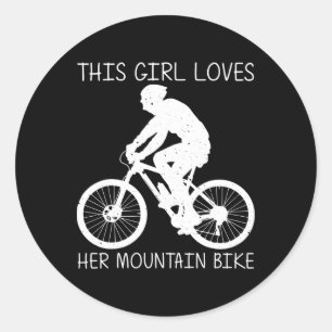 Sticker Rond Vélo tout terrain pour filles Enfants VTT Vélo tou