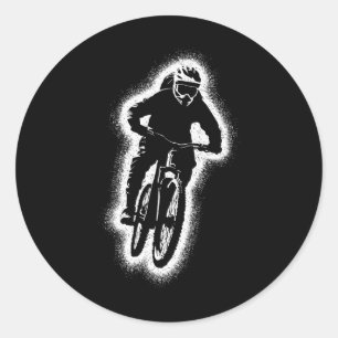 Sticker Rond Vélo tout terrain Vtt Cycliste Garçons Enfants VTT
