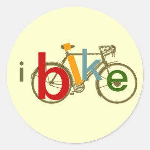 Sticker Rond Vélo. Vélo / Ibike
