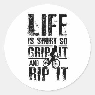 Sticker Rond Vélo Vélo Vivant