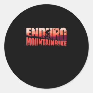 Sticker Rond Vélo vintage Retro Mountain VTT VTT équitation