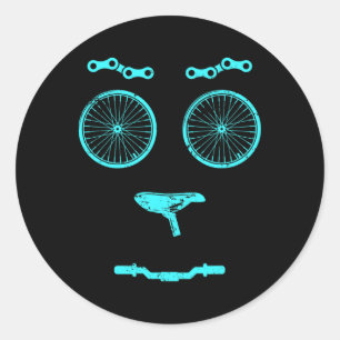 Sticker Rond Vélo VTT Cycliste Cadeau Bicyclette