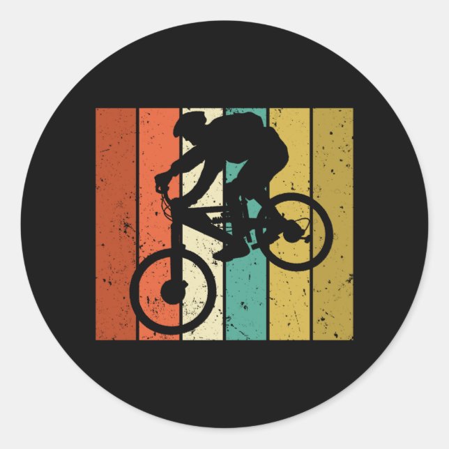 Sticker Rond Vélo VTT VTT MTB Drôle cadeau (Devant)