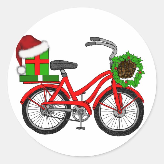 Sticker Rond vélo xmas (Devant)