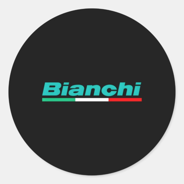 Sticker Rond Vélos italiens Bianchi (Devant)