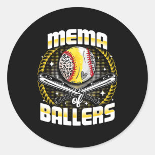 Sticker Rond Vendez le doux mema des Llers de la fête des mères