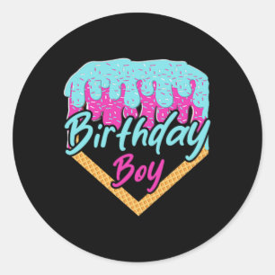 Sticker Rond Vendre 8 Ans Crème de glace Driam 8e Anniversaire 