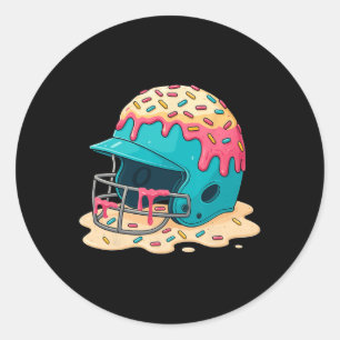 Sticker Rond Vendre Casque de Receveur Avec Masque Facial Crème